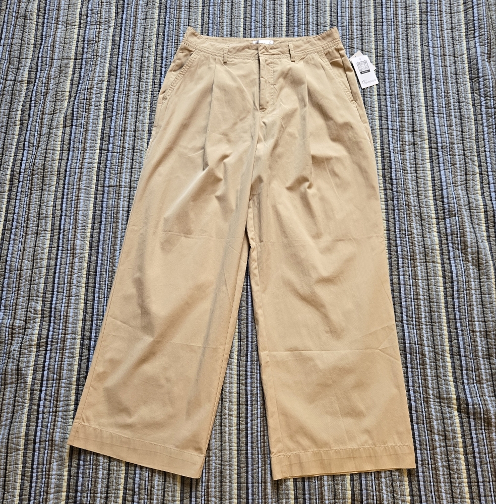 NWT High Waist Wide Leg Tan Trousers / Pants